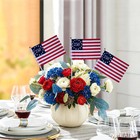 250th Anniversary American Stick Flag 7 8x 5 5 Inch Small Mini Handheld Flags On