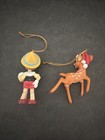 Disney Storybook Pinocchio Christmas Ornaments-rare Retired Used