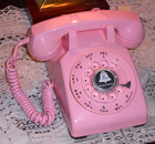 Excellent Vintage Western Electric Pink Classic Rotary Dial Desk Phone Works 