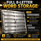 Metal Crypto Seed Phrase Storage  Bip39 Recovery Phrase Cold Storage Backup