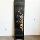 Chinese Black Lacquered Gold And Stone Room Divider screen