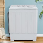Portable Washer 30lbs Twin Tub Washer Dryer Combo Semi-automatic Washing Machine
