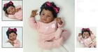 Realistic Reborn Baby Doll     18-inch Lifelike African American Newborn With A   