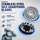 6pcs Sh70 Replacement Shaver Heads For Philips Norelco Series 7000 Double Blades