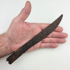 8 875  Iron Fur Trade Scalper Knife Blade - Hand Forged - Le Sueur Co  Mn