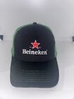 Heineken Beer Hat Cap Green Black New Mesh Green Trucker Strapback