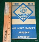 Vintage Boy Scout - 1948-49 Cub Scout Leader s Program Notebook