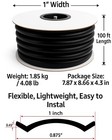 100 Ft X 1  Black Vinyl Trim Molding Screw Cover Rv Boat Camper Trailer Uv Water
