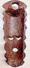 Hand Carved Wood Wooden Tribal Mask Wall Decor Ironwood  10  X 3 5  Vintage