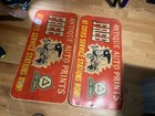 Antique Auto Prints Cardboard Taxi Advertisement Lot Of 2 Cities Service Station