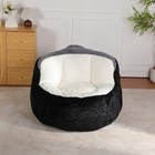 Oversized Bean Bag Chairs  Multicolor Faux Fur Couch Filled With Shredded Sponge