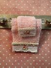 Ooak Artist Made Dollhouse Miniature Fancy Towel Rack With Towels 1 12 Scale
