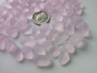 Sea Beach Glass 20 Pcs  Small 8-12mm Light Pink Lots Bulk Jewelry Making