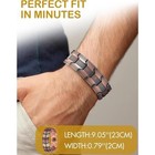 Gmox Men s Copper Bracelet  99 99  Copper 3x Strength Magnetic Adjustable Length