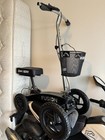Kneerover Fusion 4-wheeled Scooter Black With Basket Adjustable Handlebar