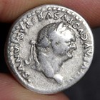 Divine Vespasian Coin 80ad Capricorn Ancient Roman Empire Silver Denarius Rome