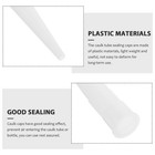 60 Pcs White Plastic Glue Nozzles Caulk Nozzle Caps For Home Repair Projects