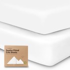 2-pack Organic Cotton Crib Sheets For Boys  Girls - 52x28 Fitted Crib Mattres   