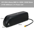 52v 48v 36v Hailong Battery Lithium Ebike Battery For 1000w 1500w Ebike Motor