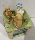 Vtg 1992 Terragrafics Baby Photo Box     Goose Bears Flowers     4 Pics