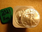 2021  1 Type 1 American Silver Eagle 1 Oz Bu - Tube Of 20