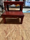 Elegant Chippendale Style Mahogany Two Tier Bed Steps - Beautiful Color   Form