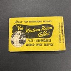 Vintage Western Union Telegraph Company Advertisement Glasess Cleaning Booklet