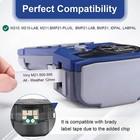 10pk For Bmp21-plus M21-500-595-wt Label Cartridge Black white 1 2  X 21