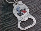 Rare Ford Cobra Mustang Chrome Bottle Opener Key Ring Nos Custom Made Usa