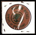 1968 Germain Wells  New Orleans Easter Parade Arnaud s Restaurant Wooden Nickel