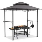 8  X 5  Grill Gazebo Grill Canopy 2 Tier Bbq Gazebo Shelter  For Patio Backyard
