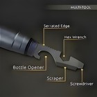 Tactical Pen 7-in-1 Multi Tool Self Defense Kubotan Flashlight Glass Breaker Gra