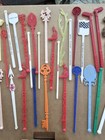  Vintage Swizzle Sticks Cocktail Moixed Lot See Pic s 31 Pcs Good Condition 
