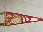 Vintage State Of Virginia  Felt Pennant 17 5 