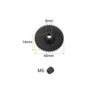 Mod 1 46t Pinion Gear 8mm Bore Hardened Steel Motor Rack Spur Gear For Rc Car Tr
