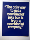 Centuri 2001 Jukebox Flyer Unused Original Phonograph Music Art Foldout Brochure
