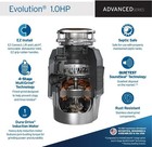 Evolution 1hp 1 Hp  Advanced Series Continuous Feed Food Waste Garbage Disposal 