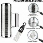 Professional Metal Guiro Instrument  8  X 3  Stainless Steel Latin Percussion   