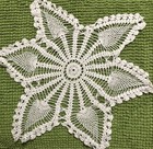 Vintage Crocheted Dollies _ Cotton _ Lot Of Six  _ Mixed Sizes _ Good Condition