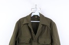 Vintage 50s Korean War Mens Small Olive Green 108 Wool Field Shirt Jacket Usgi