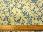Bluebird Forest Toile Print cotton Lawn custom Printed 12 x27  dolls