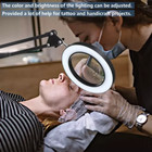 10x Magnifying Glass Desk Light Magnifier Led Lamp Reading Lamp With Base   Clip
