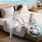 Toddler Bed Guard Rail Adjustable Safety Swing Down Portable Child Protection Us