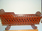 Vintage Rocking Doll Cradle Handmade 18  Unusual