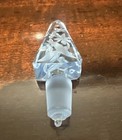 Beautiful Art Glass Blue Aristotle Bohemian Cut Glass Perfume Bottle   Stopper