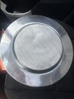 Large Vintage Pewter Spiral Platter