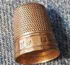 Sterling Silver Thimble Engraved With Name  Genevieve 1953 Size 11