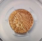 1909 D Pcgs Ms62  5 Gold Indian Head Half Eagle Brilliant Uncirculated Pre-1933 