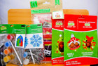 Lot 5 Kids Craft Kits-2 Foam Frame Kits-ornament Kit-2 Christmas Suncatcher Kits