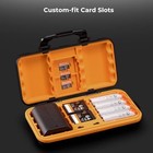 Camera Battery   Sd Card Holder Case - 4 Sd  6 Tf  2 Cf  2 Xqd Slots  Waterproof